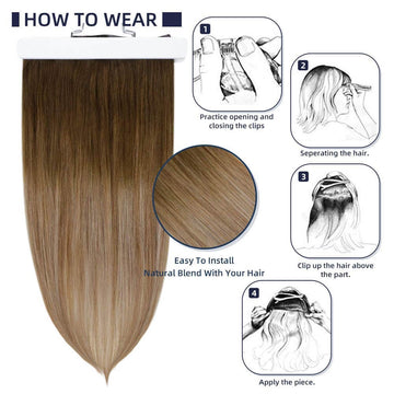 hair clip on extensions human hair
